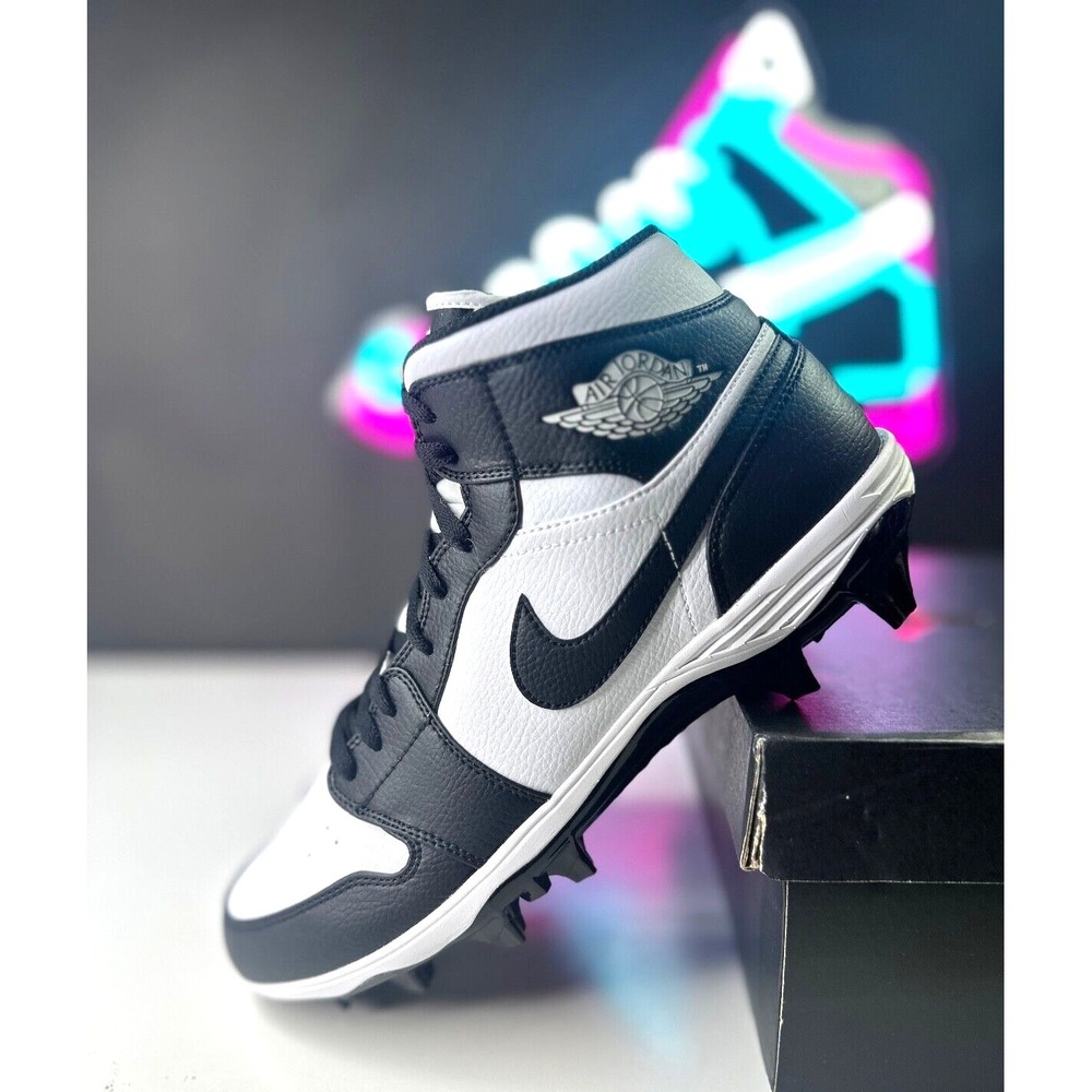Nike Air Jordan 1 Mid TD "Black White Panda" (FJ6805-100) Men's Size 10
